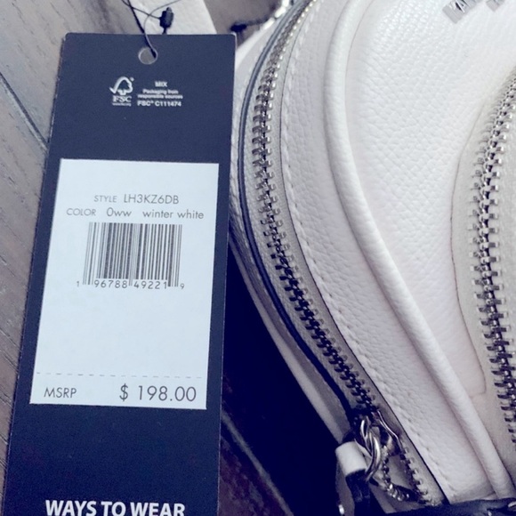 Karl Lagerfeld Maybelle Mini sling bag Winter White, NWT - Picture 4 of 8